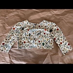 Samantha Pleet crop top in unicorn print